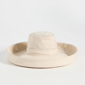 Gigi Burris White Canvas Hat